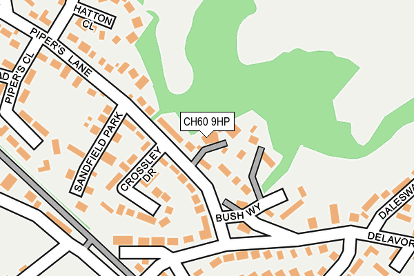 CH60 9HP map - OS OpenMap – Local (Ordnance Survey)