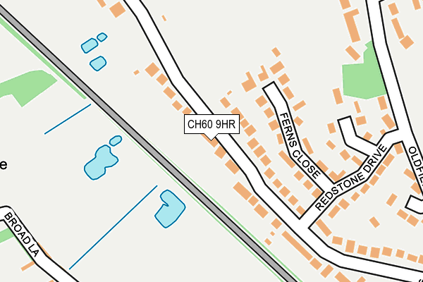 CH60 9HR map - OS OpenMap – Local (Ordnance Survey)