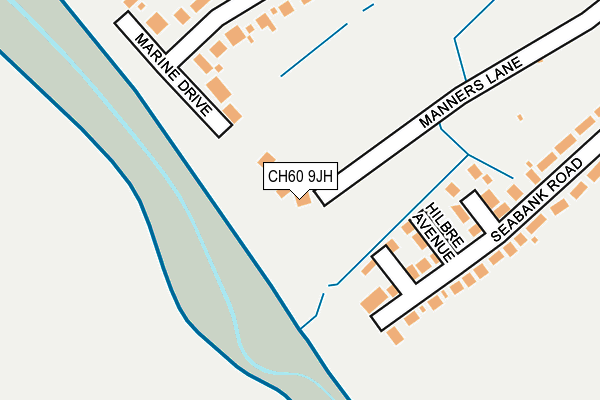 CH60 9JH map - OS OpenMap – Local (Ordnance Survey)