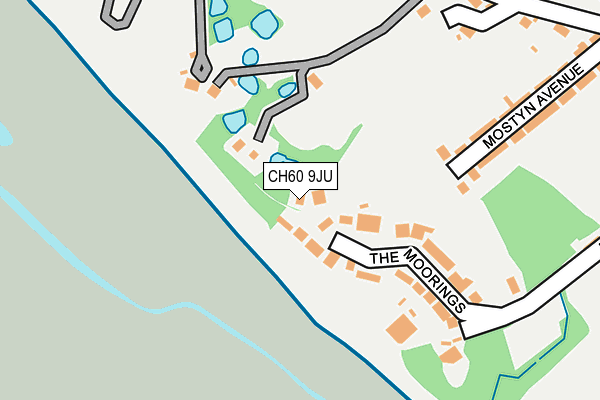 CH60 9JU map - OS OpenMap – Local (Ordnance Survey)