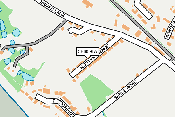 CH60 9LA map - OS OpenMap – Local (Ordnance Survey)