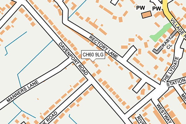 CH60 9LG map - OS OpenMap – Local (Ordnance Survey)