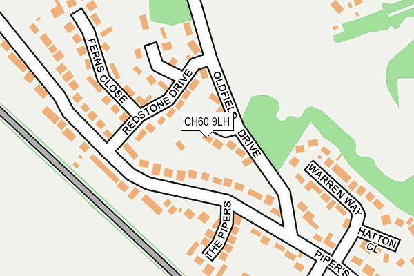 CH60 9LH map - OS OpenMap – Local (Ordnance Survey)