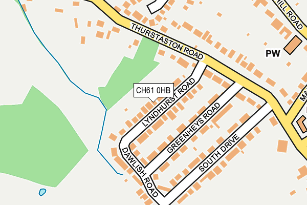 CH61 0HB map - OS OpenMap – Local (Ordnance Survey)
