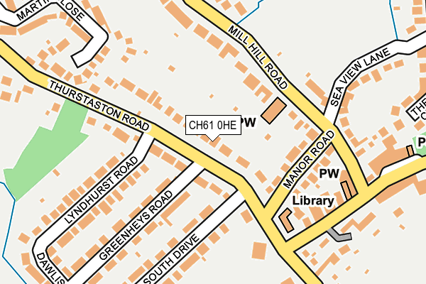 CH61 0HE map - OS OpenMap – Local (Ordnance Survey)