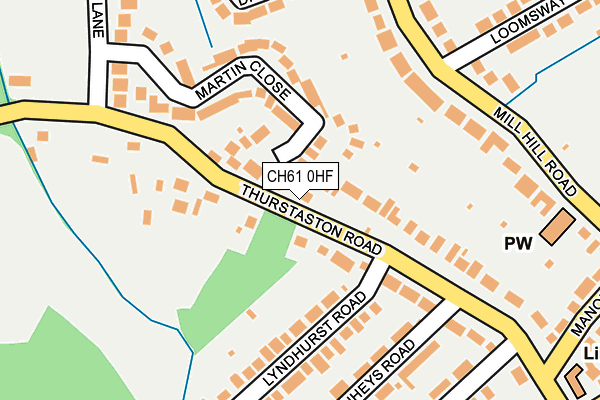 CH61 0HF map - OS OpenMap – Local (Ordnance Survey)