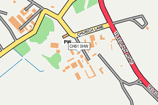 CH61 0HW map - OS OpenMap – Local (Ordnance Survey)