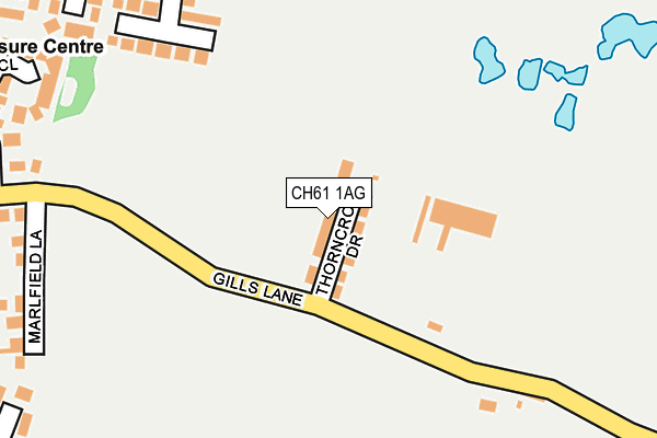 CH61 1AG map - OS OpenMap – Local (Ordnance Survey)