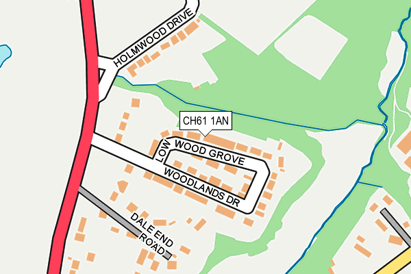 CH61 1AN map - OS OpenMap – Local (Ordnance Survey)