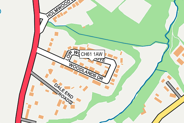 CH61 1AW map - OS OpenMap – Local (Ordnance Survey)