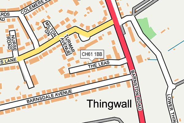 CH61 1BB map - OS OpenMap – Local (Ordnance Survey)