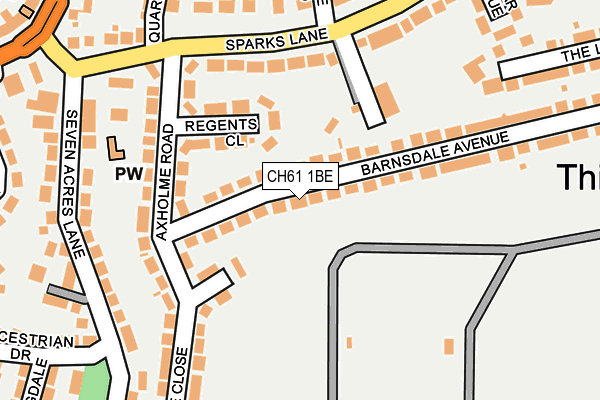 CH61 1BE map - OS OpenMap – Local (Ordnance Survey)