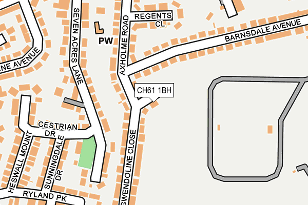 CH61 1BH map - OS OpenMap – Local (Ordnance Survey)