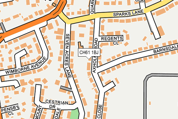 CH61 1BJ map - OS OpenMap – Local (Ordnance Survey)