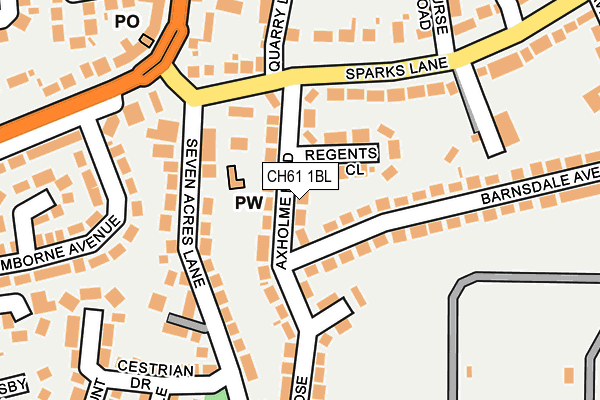 CH61 1BL map - OS OpenMap – Local (Ordnance Survey)