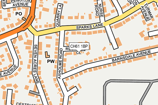 CH61 1BP map - OS OpenMap – Local (Ordnance Survey)