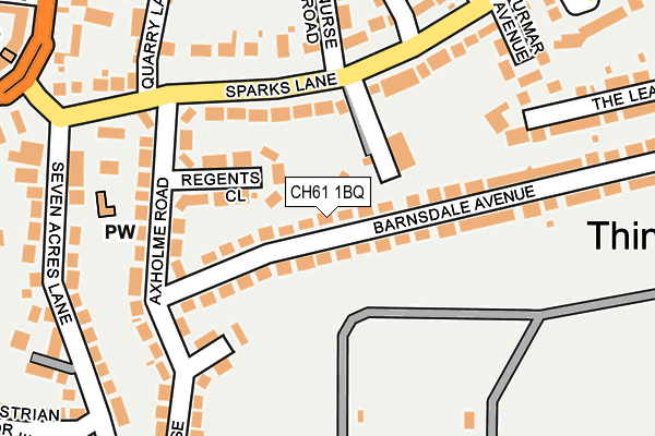 CH61 1BQ map - OS OpenMap – Local (Ordnance Survey)