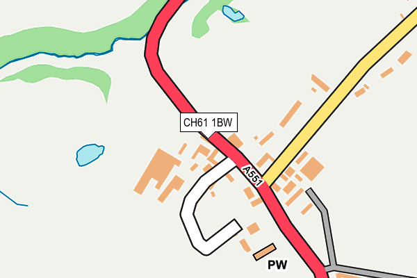 CH61 1BW map - OS OpenMap – Local (Ordnance Survey)
