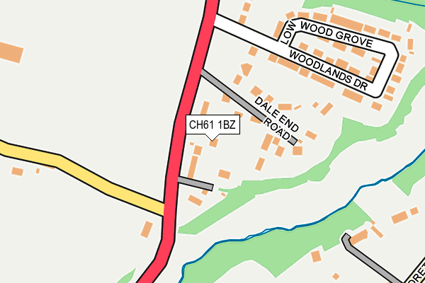 CH61 1BZ map - OS OpenMap – Local (Ordnance Survey)