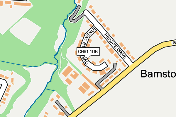 CH61 1DB map - OS OpenMap – Local (Ordnance Survey)