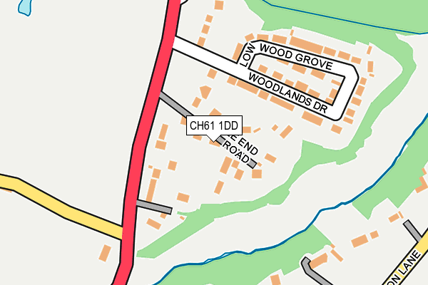 CH61 1DD map - OS OpenMap – Local (Ordnance Survey)