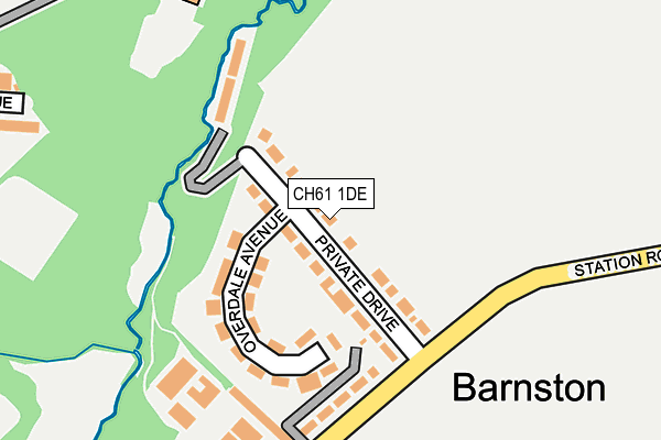 CH61 1DE map - OS OpenMap – Local (Ordnance Survey)