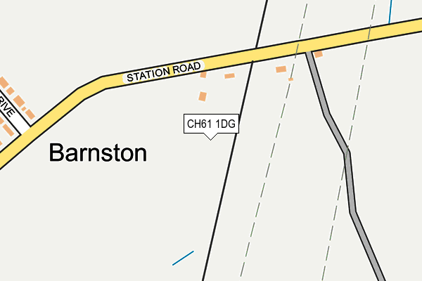 CH61 1DG map - OS OpenMap – Local (Ordnance Survey)