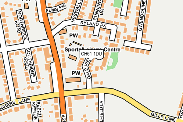 CH61 1DU map - OS OpenMap – Local (Ordnance Survey)