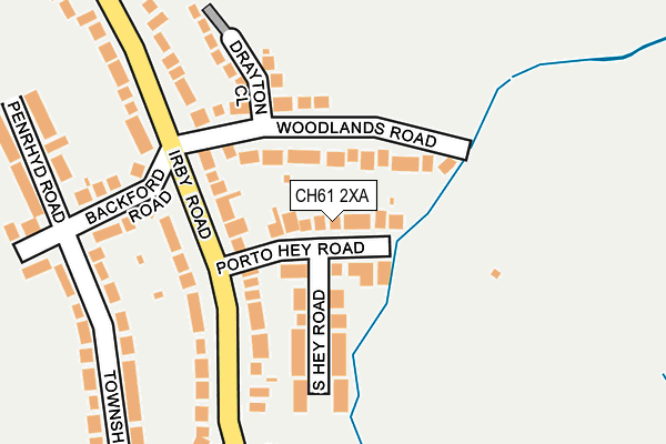 CH61 2XA map - OS OpenMap – Local (Ordnance Survey)