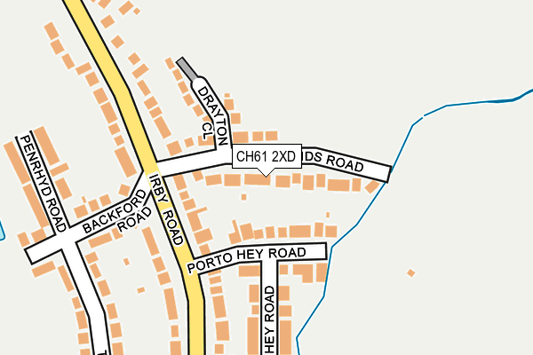 CH61 2XD map - OS OpenMap – Local (Ordnance Survey)