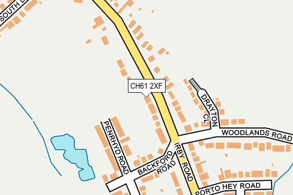 CH61 2XF map - OS OpenMap – Local (Ordnance Survey)