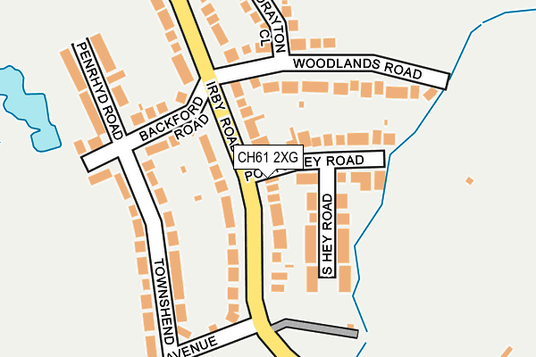 CH61 2XG map - OS OpenMap – Local (Ordnance Survey)