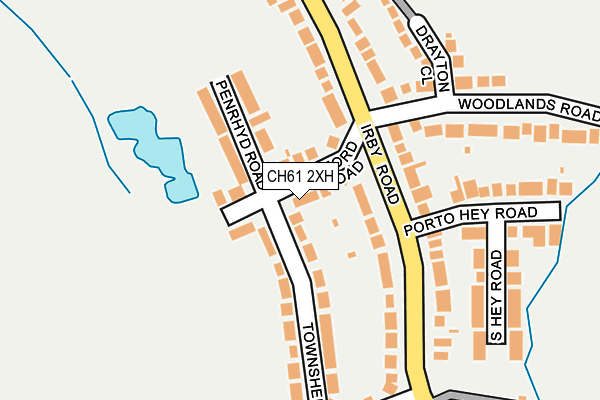 CH61 2XH map - OS OpenMap – Local (Ordnance Survey)