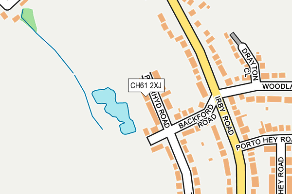 CH61 2XJ map - OS OpenMap – Local (Ordnance Survey)