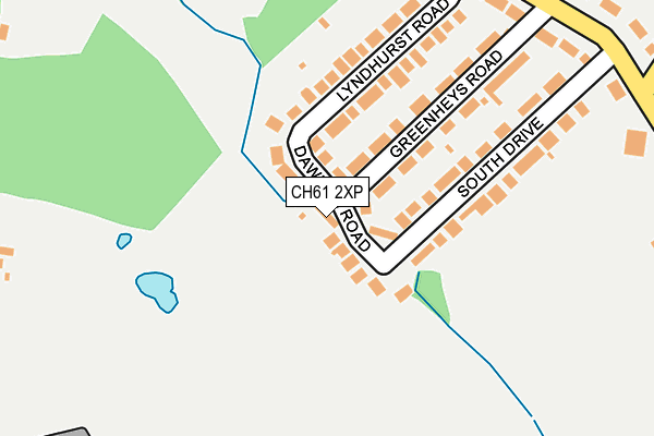 CH61 2XP map - OS OpenMap – Local (Ordnance Survey)