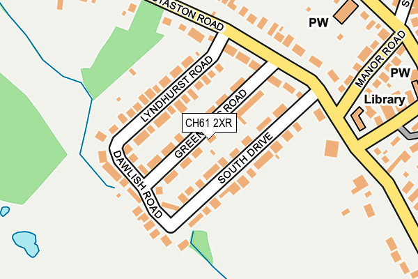 CH61 2XR map - OS OpenMap – Local (Ordnance Survey)