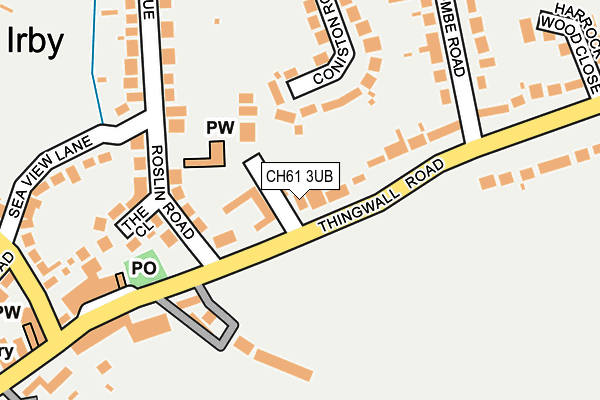 CH61 3UB map - OS OpenMap – Local (Ordnance Survey)