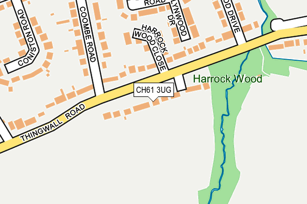 CH61 3UG map - OS OpenMap – Local (Ordnance Survey)