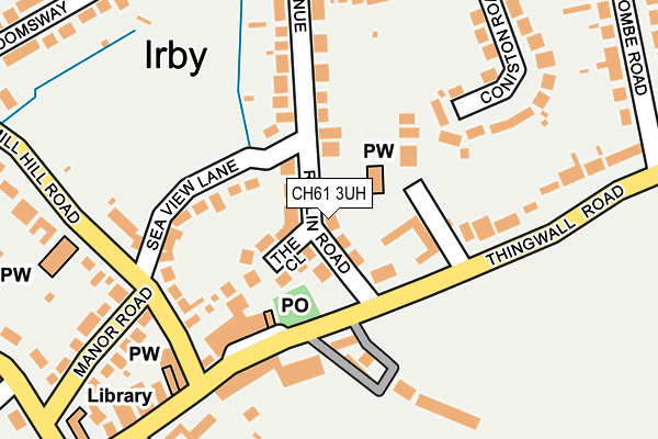 CH61 3UH map - OS OpenMap – Local (Ordnance Survey)