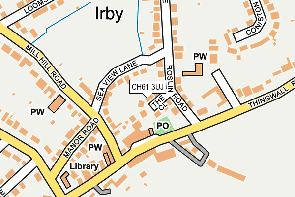 CH61 3UJ map - OS OpenMap – Local (Ordnance Survey)