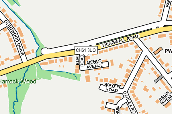 CH61 3UQ map - OS OpenMap – Local (Ordnance Survey)