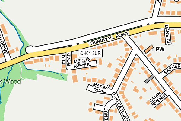 CH61 3UR map - OS OpenMap – Local (Ordnance Survey)