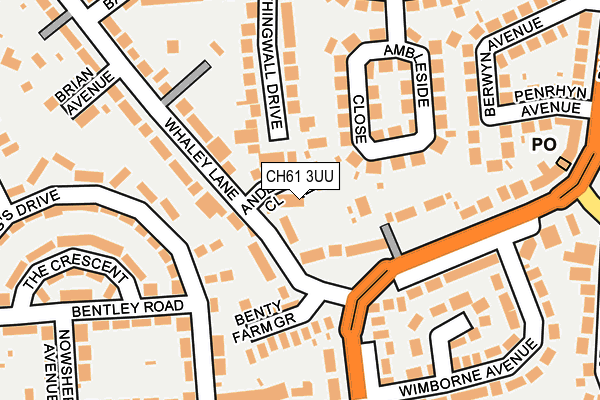 CH61 3UU map - OS OpenMap – Local (Ordnance Survey)