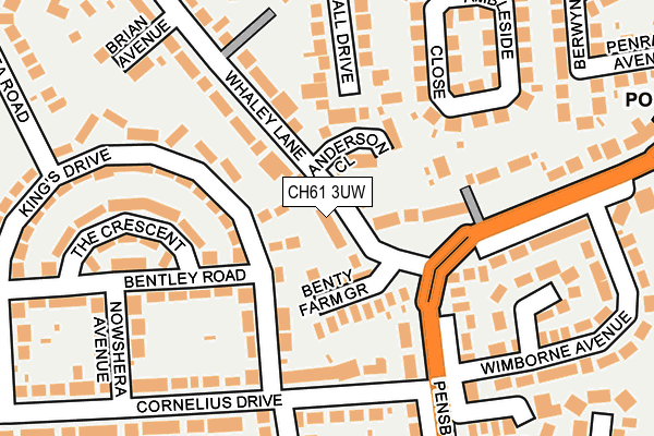 CH61 3UW map - OS OpenMap – Local (Ordnance Survey)