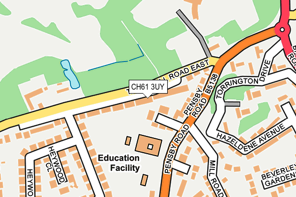 CH61 3UY map - OS OpenMap – Local (Ordnance Survey)