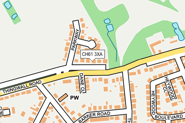 CH61 3XA map - OS OpenMap – Local (Ordnance Survey)