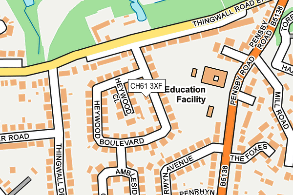 CH61 3XF map - OS OpenMap – Local (Ordnance Survey)