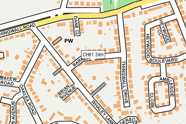 CH61 3XH map - OS OpenMap – Local (Ordnance Survey)