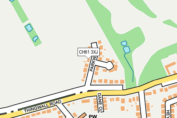 CH61 3XJ map - OS OpenMap – Local (Ordnance Survey)