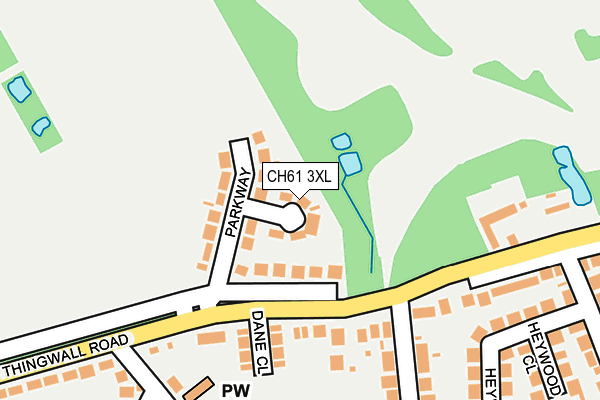 CH61 3XL map - OS OpenMap – Local (Ordnance Survey)